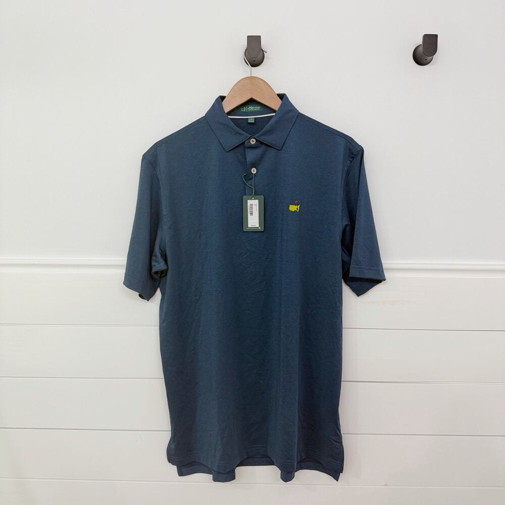 NWT! Men’s Peter Millar Masters Golf Augusta GA Blue Polo Size M